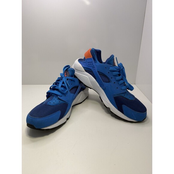 Nike Air Huarache Run 318429-402 Size 11.5 Blue/Orange White Retro 2014 No Box - Picture 1 of 10